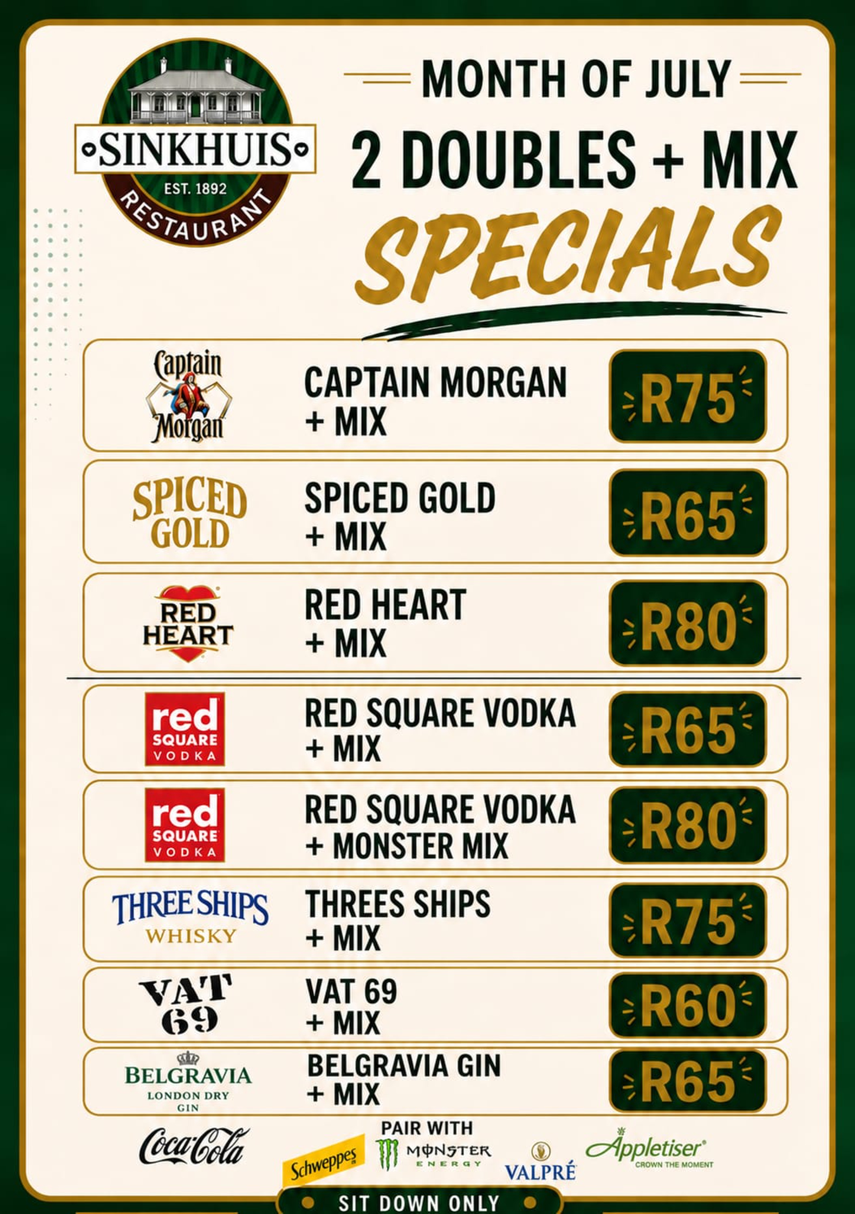 Specials Page